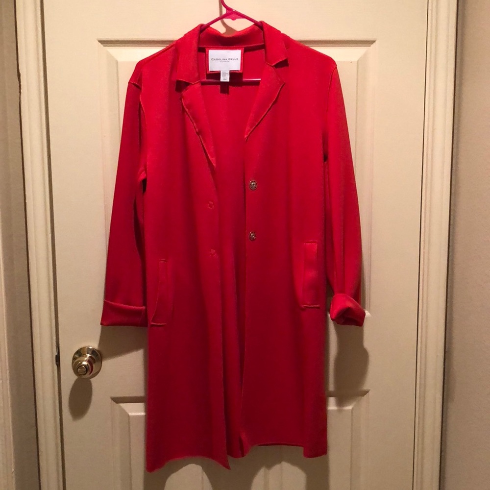 Carolina Belle Montreal Red Womens Coat. Size XS
